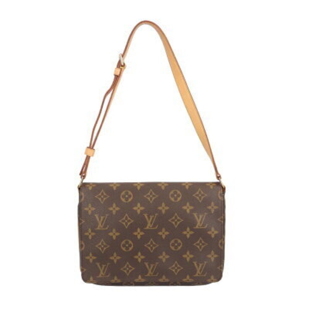 Louis Vuitton Musette Tango Short Monogram Shoulder Bag Canvas Brown
